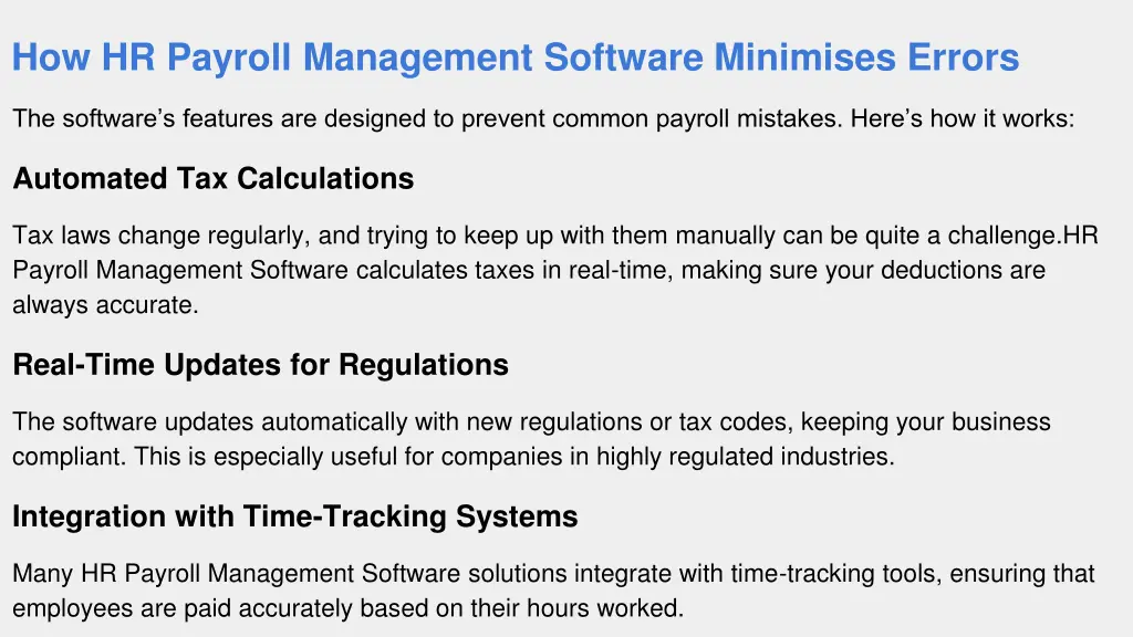 how hr payroll management software minimises