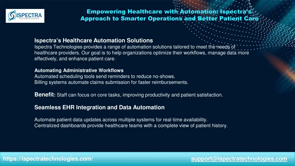 empowering healthcare with automation ispectra 2