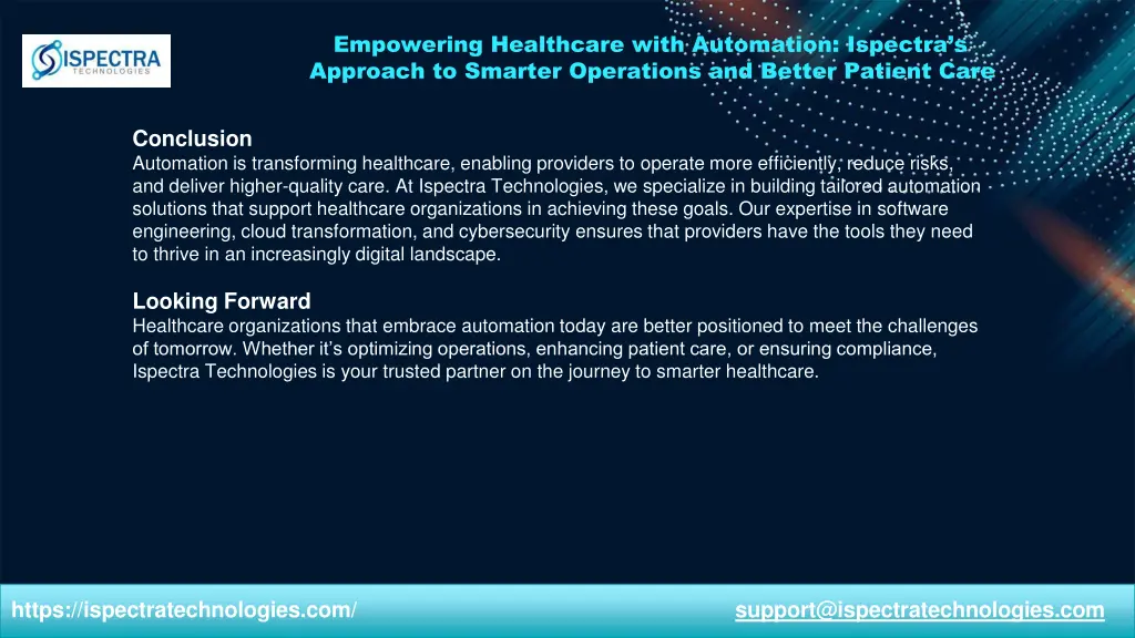 empowering healthcare with automation ispectra 5