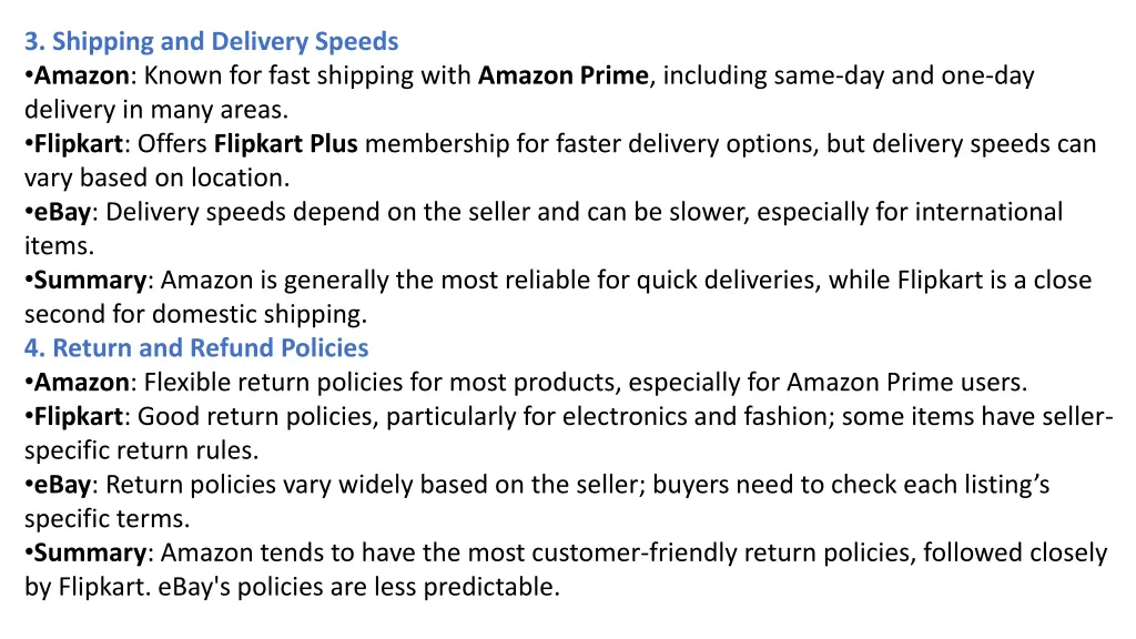 3 shipping and delivery speeds amazon known