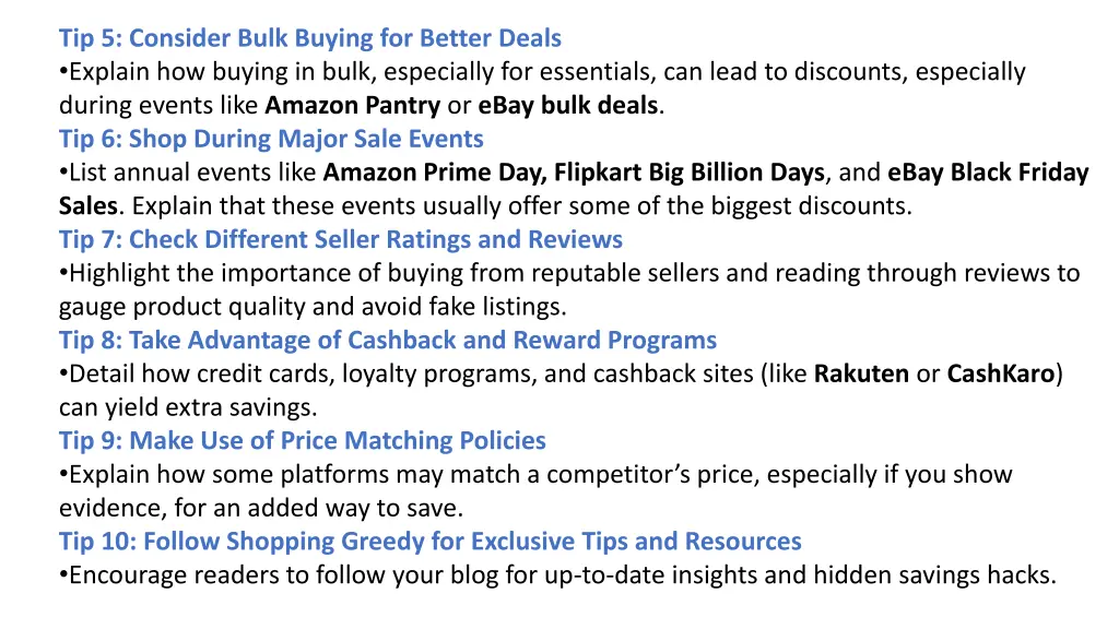 tip 5 consider bulk buying for better deals