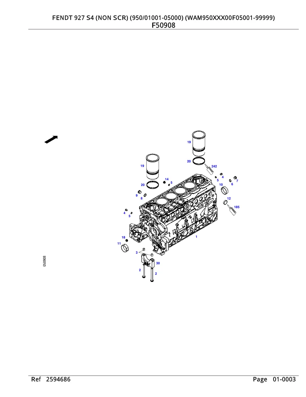 fendt 927 s4 non scr 950 01001 05000