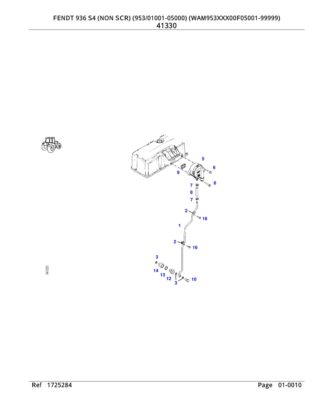 fendt 936 s4 non scr 953 01001 05000 9