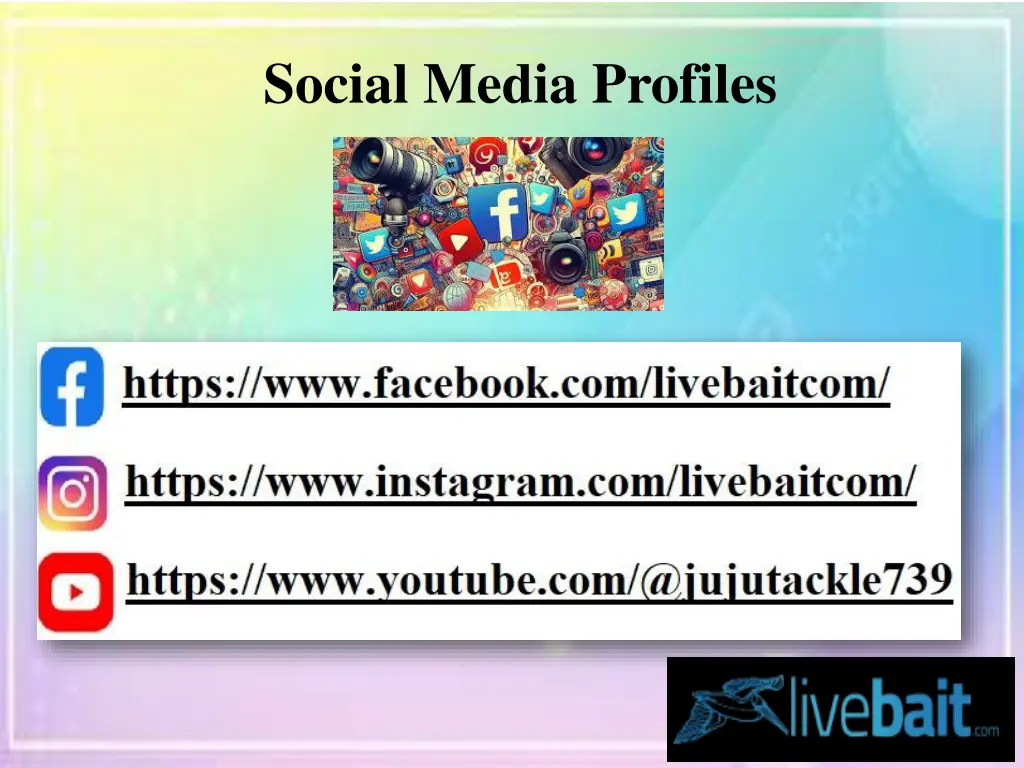 social media profiles