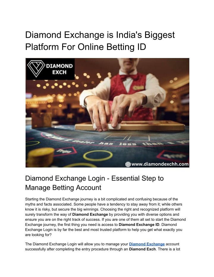 diamond exchange is india s biggest platform