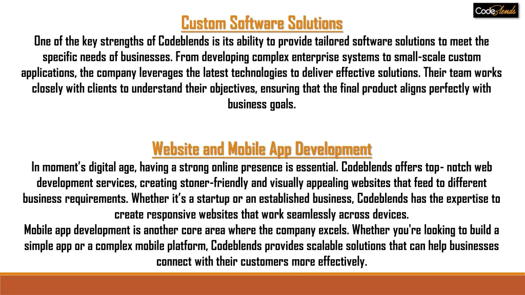 custom software solutions