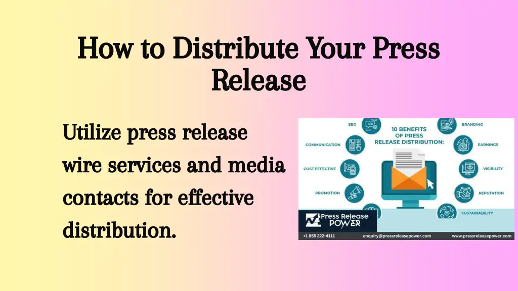 how to distribute your press release