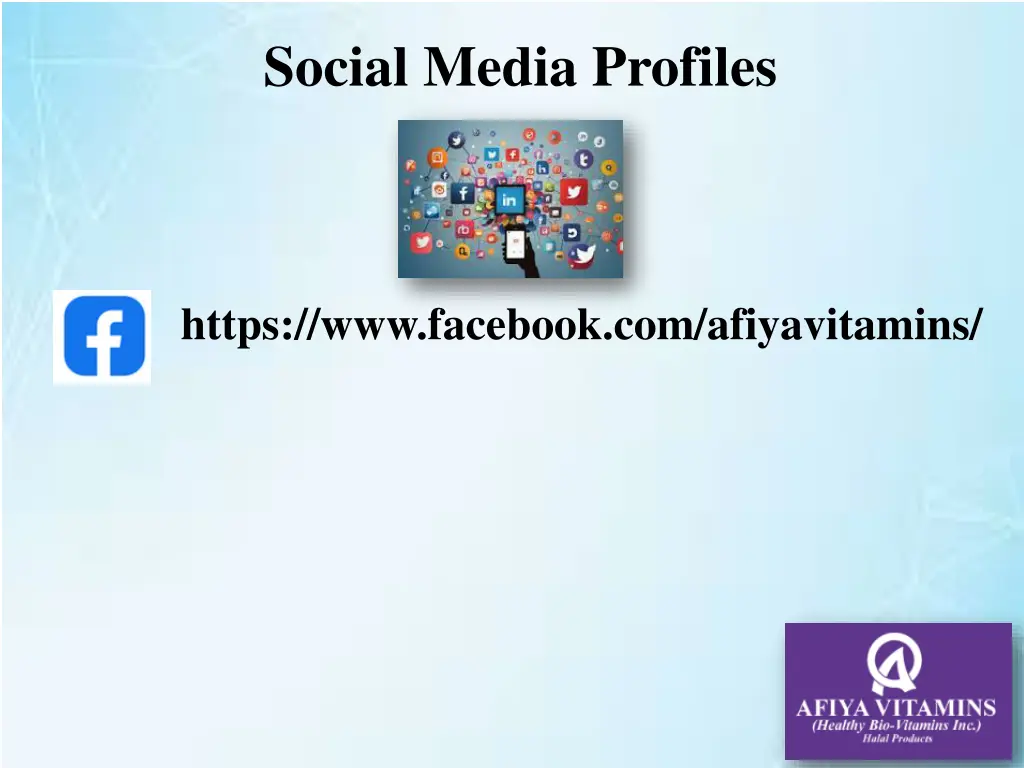 social media profiles