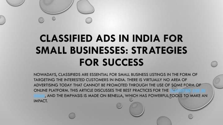 classified ads in india for small businesses