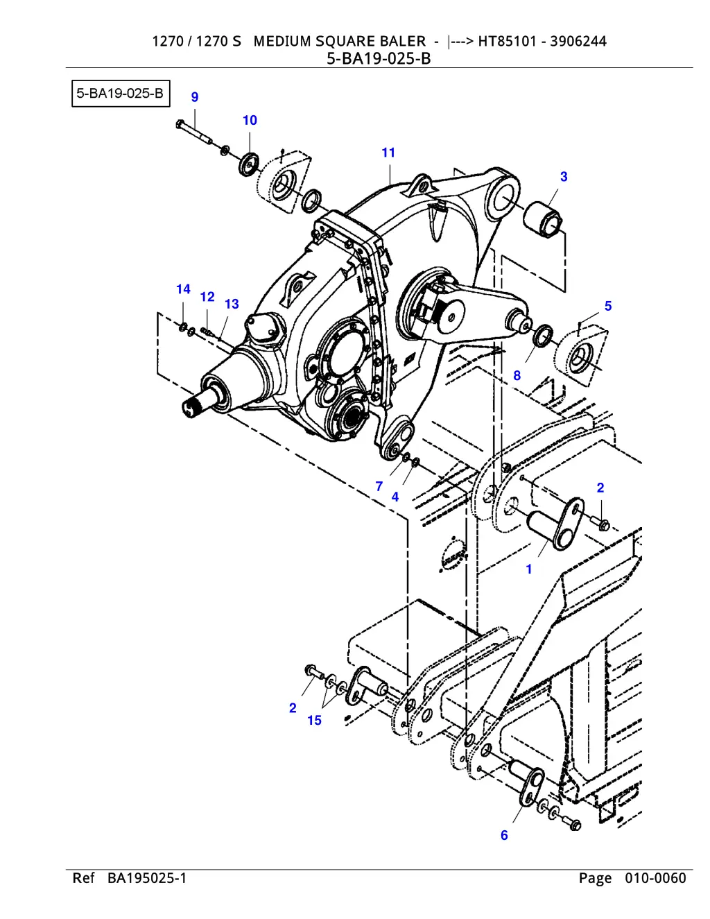 1270 1270 s medium square baler ht85101 3906244 11