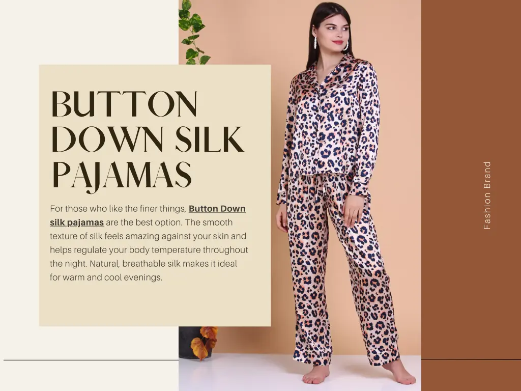 button down silk pajamas