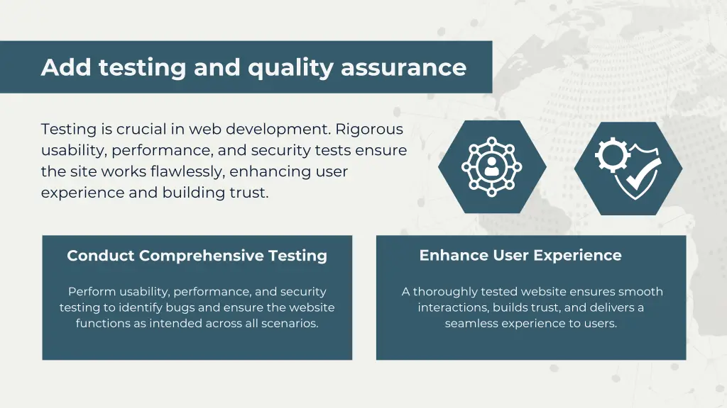 add testing and quality assurance