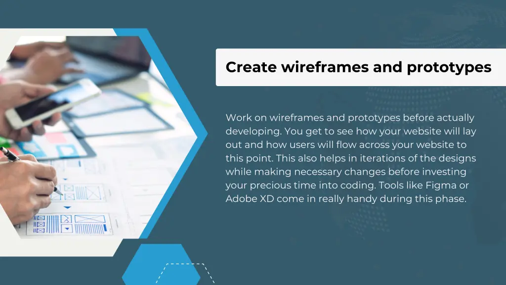 create wireframes and prototypes