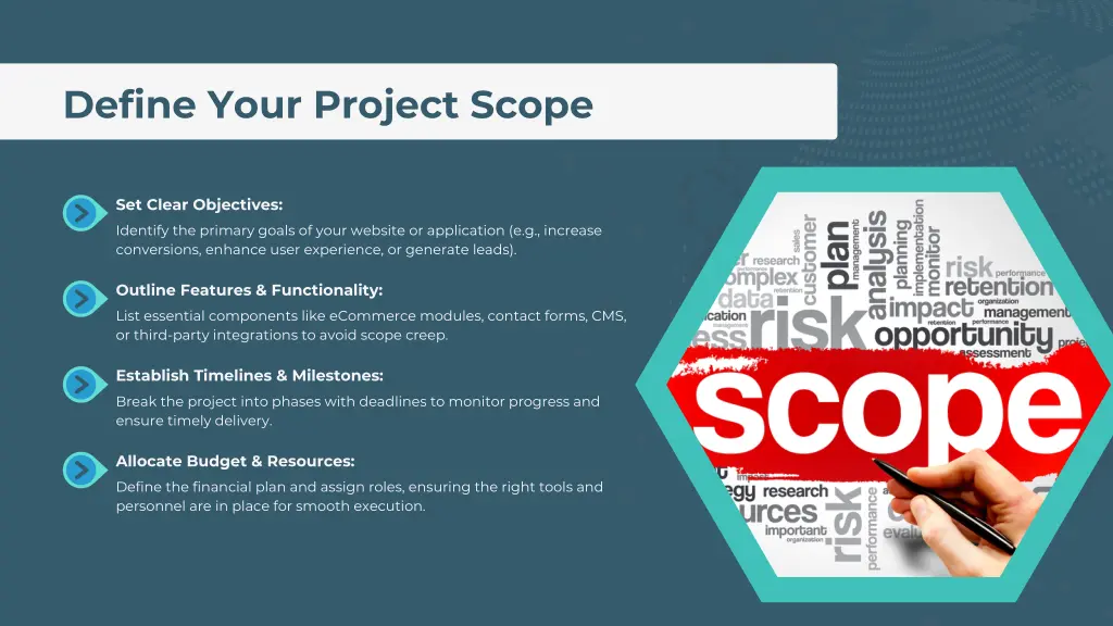 define your project scope