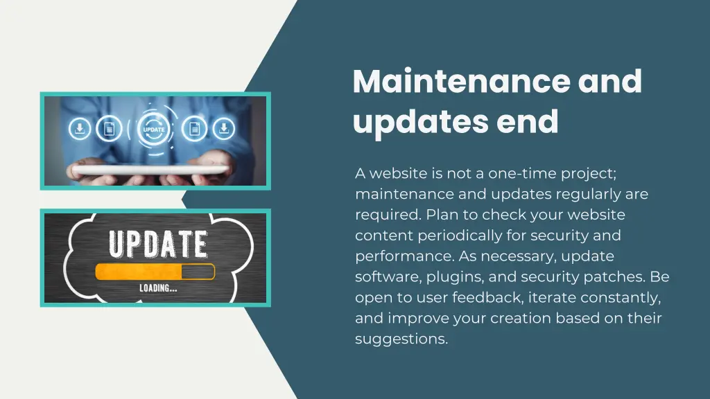 maintenance and updates end