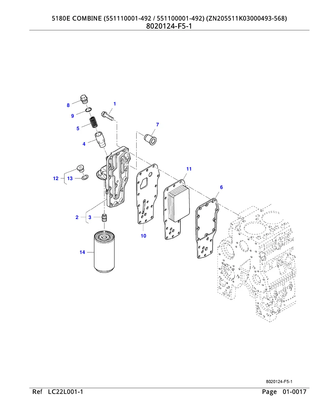 5180e combine 551110001 492 551100001 16