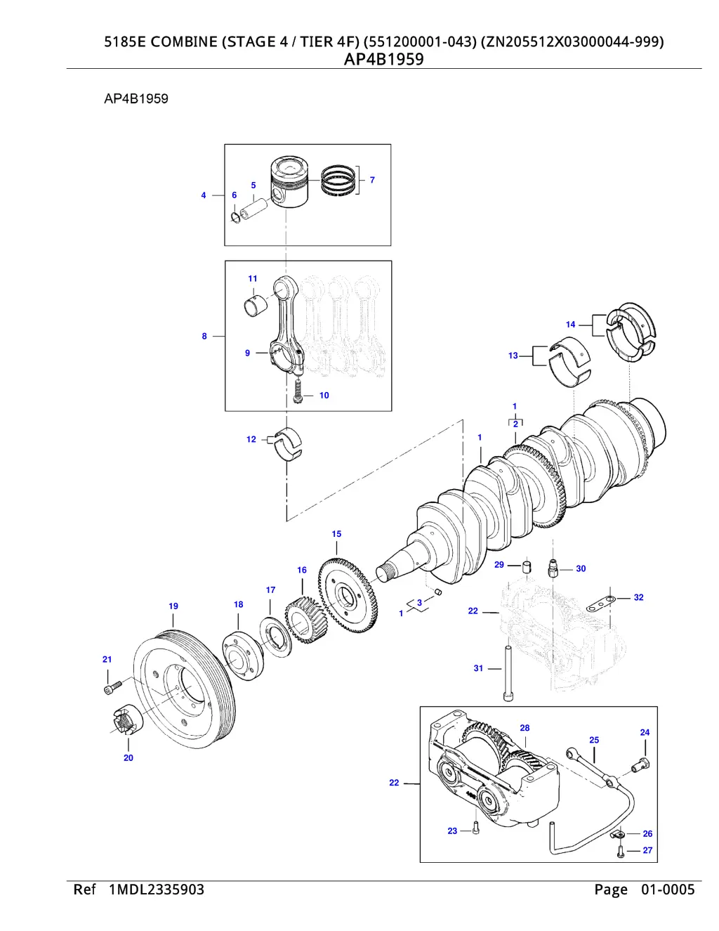 5185e combine stage 4 tier 4f 551200001 3