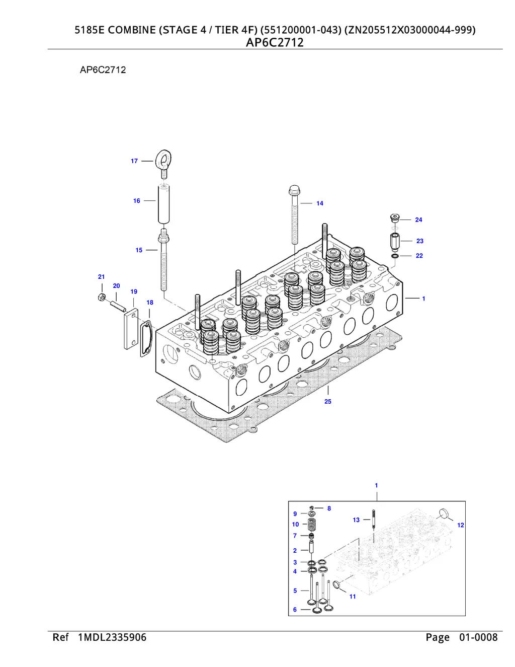 5185e combine stage 4 tier 4f 551200001 6