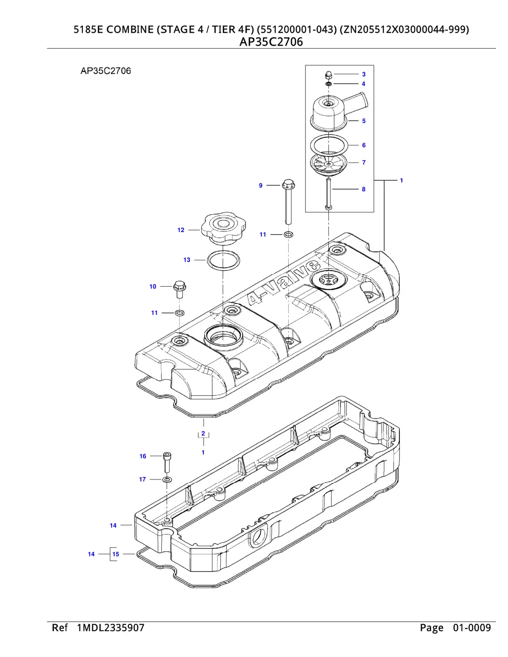 5185e combine stage 4 tier 4f 551200001 7