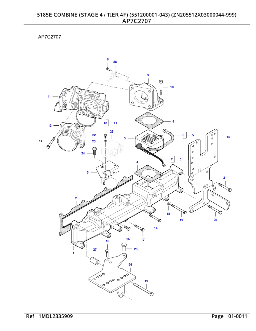 5185e combine stage 4 tier 4f 551200001 9