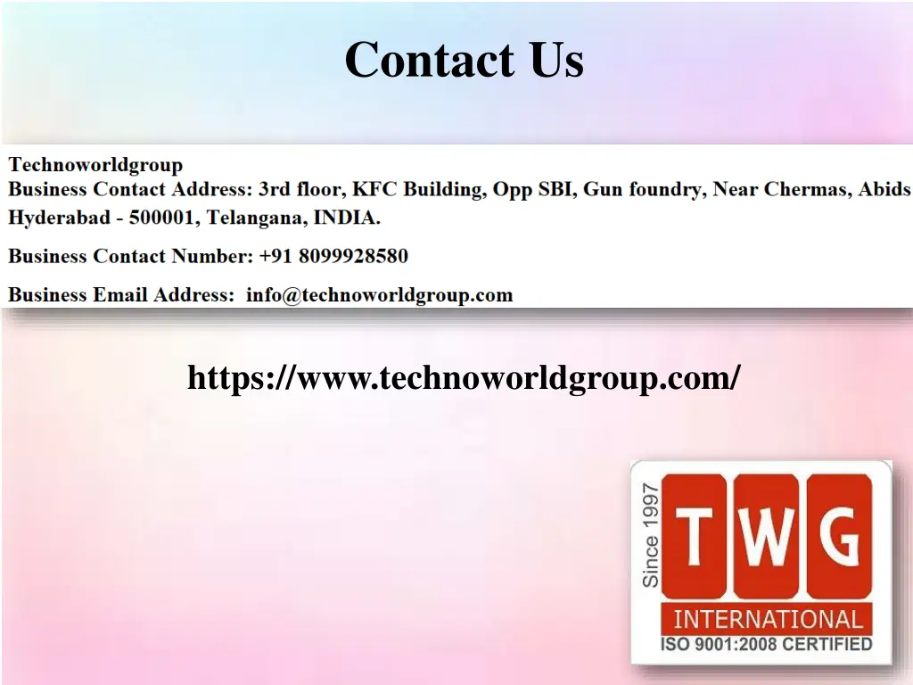 contact us