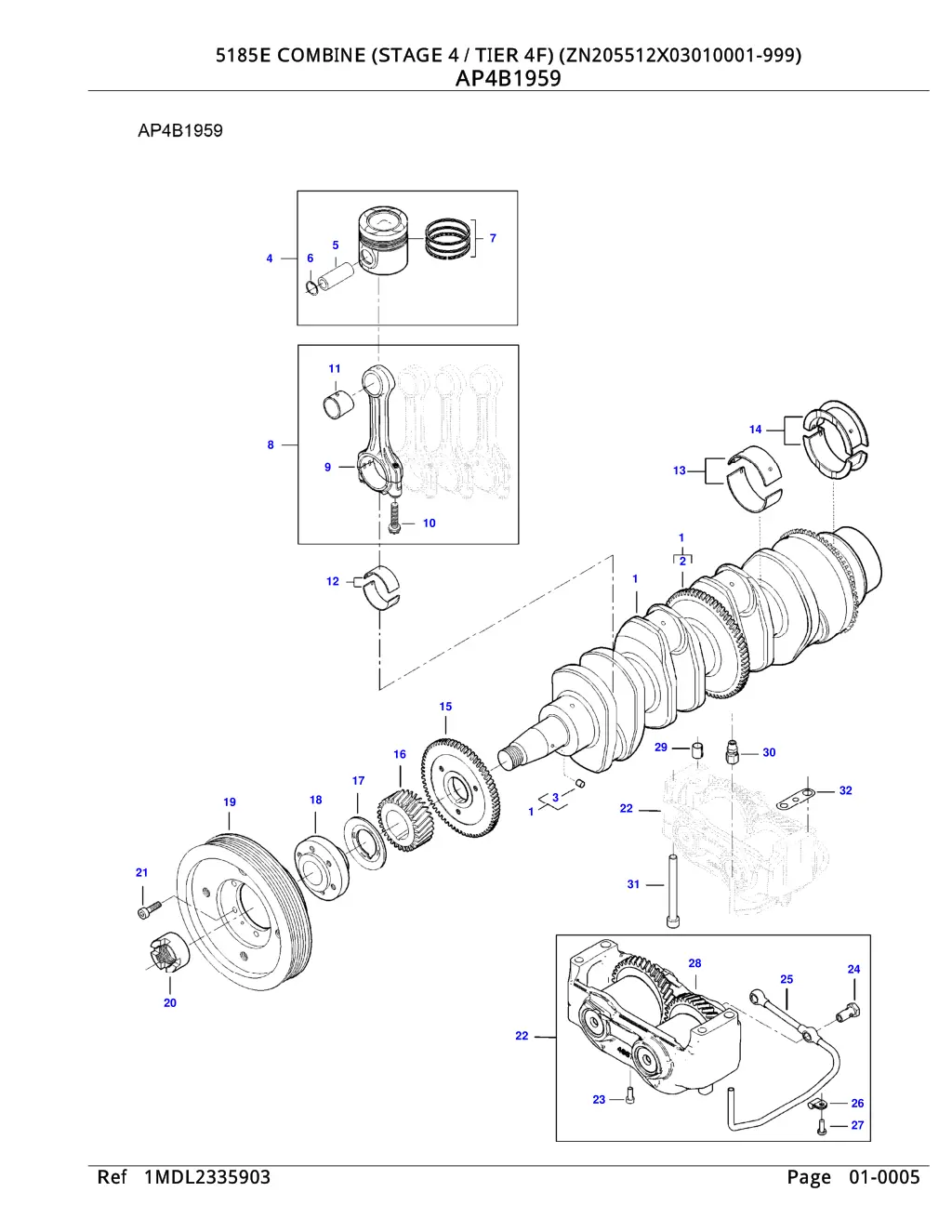 5185e combine stage 4 tier 4f zn205512x03010001 4