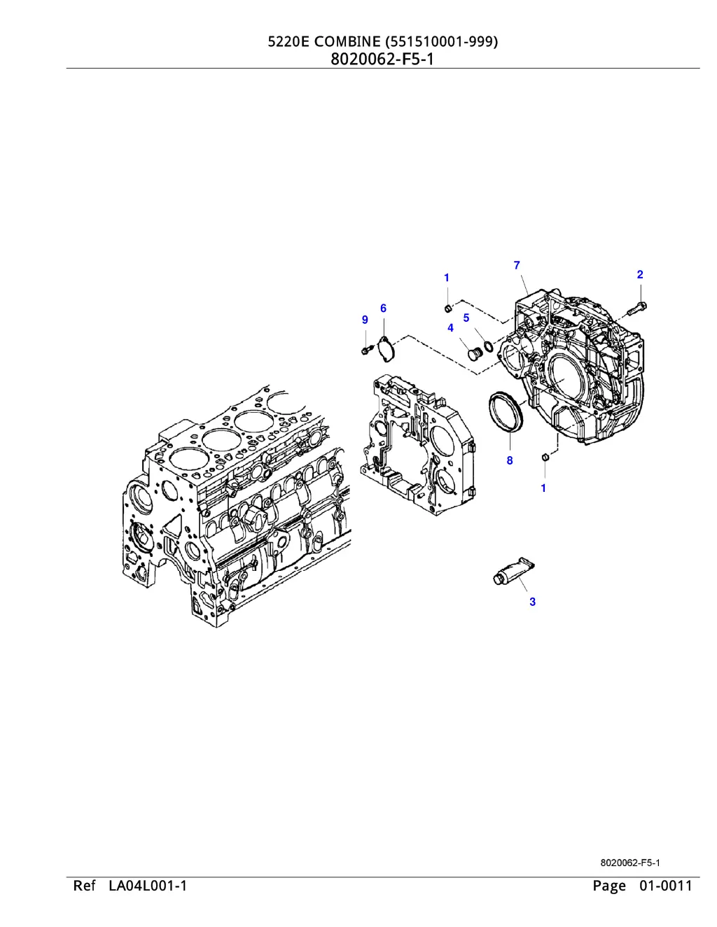 5220e combine 551510001 999 5220e combine 10