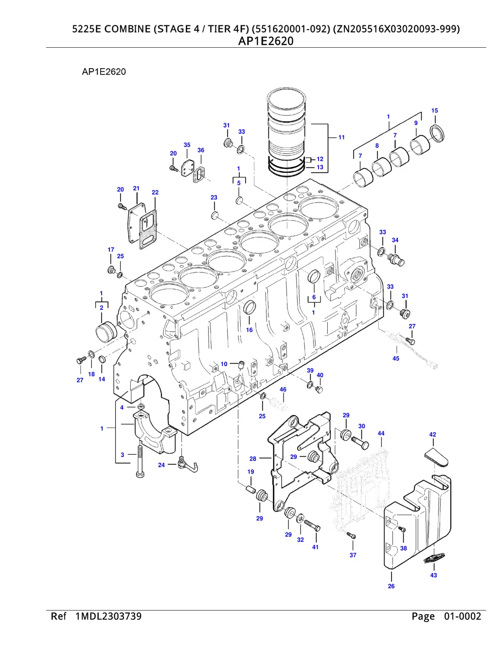 5225e combine stage 4 tier 4f 551620001 1