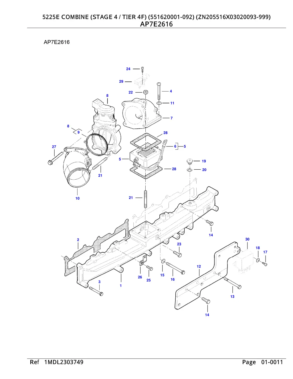 5225e combine stage 4 tier 4f 551620001 10