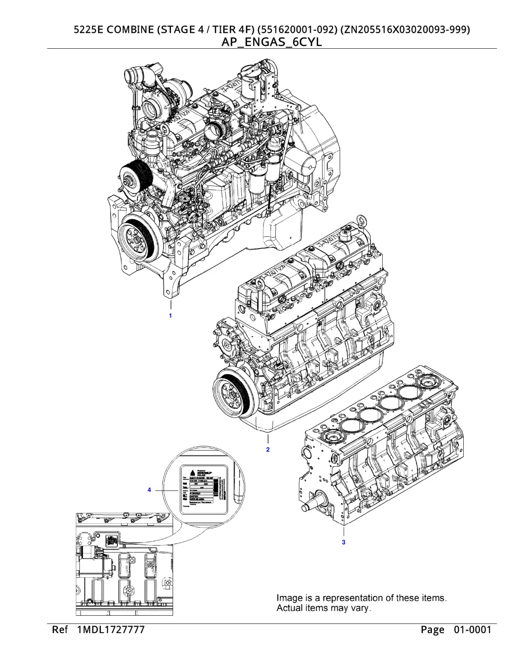 5225e combine stage 4 tier 4f 551620001