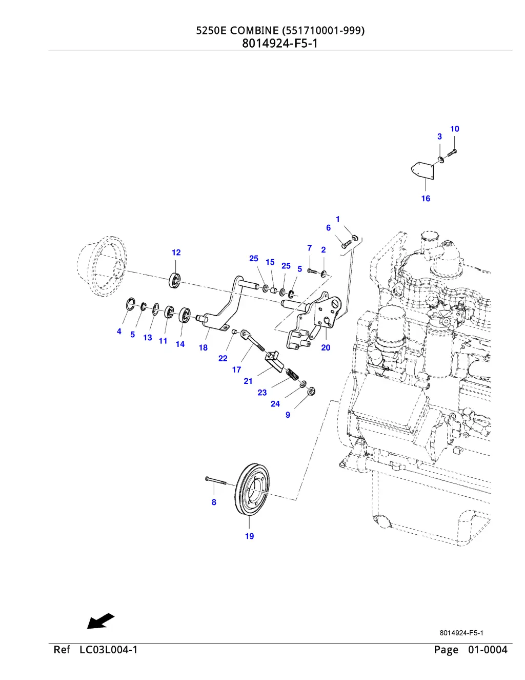 5250e combine 551710001 999 5250e combine 3