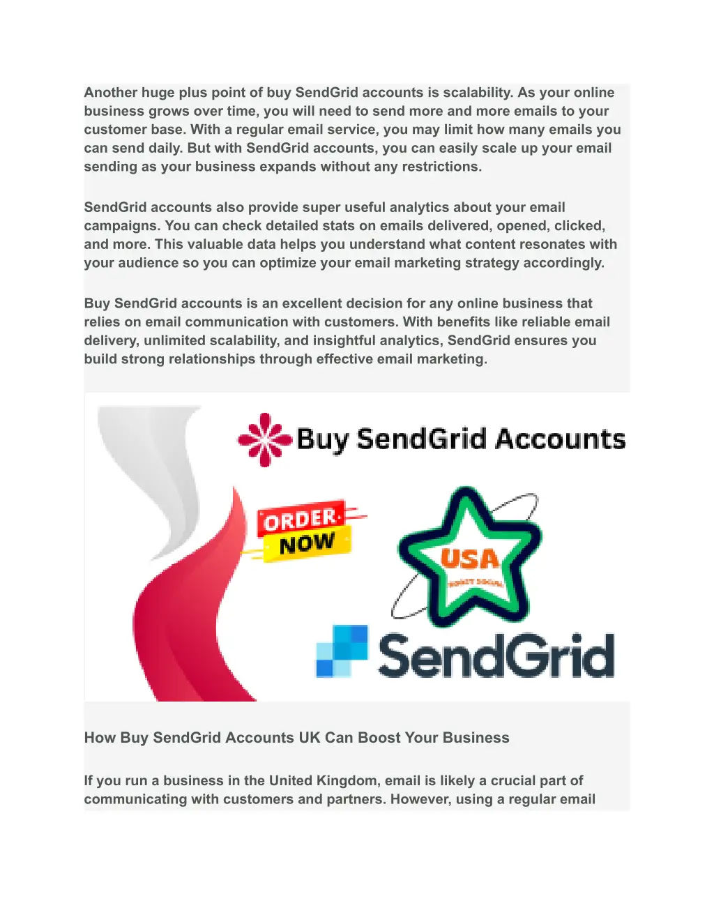 another huge plus point of buy sendgrid accounts