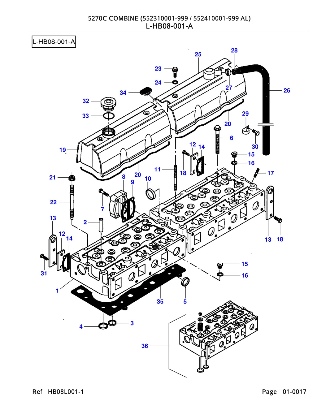 5270c combine 552310001 999 552410001 9