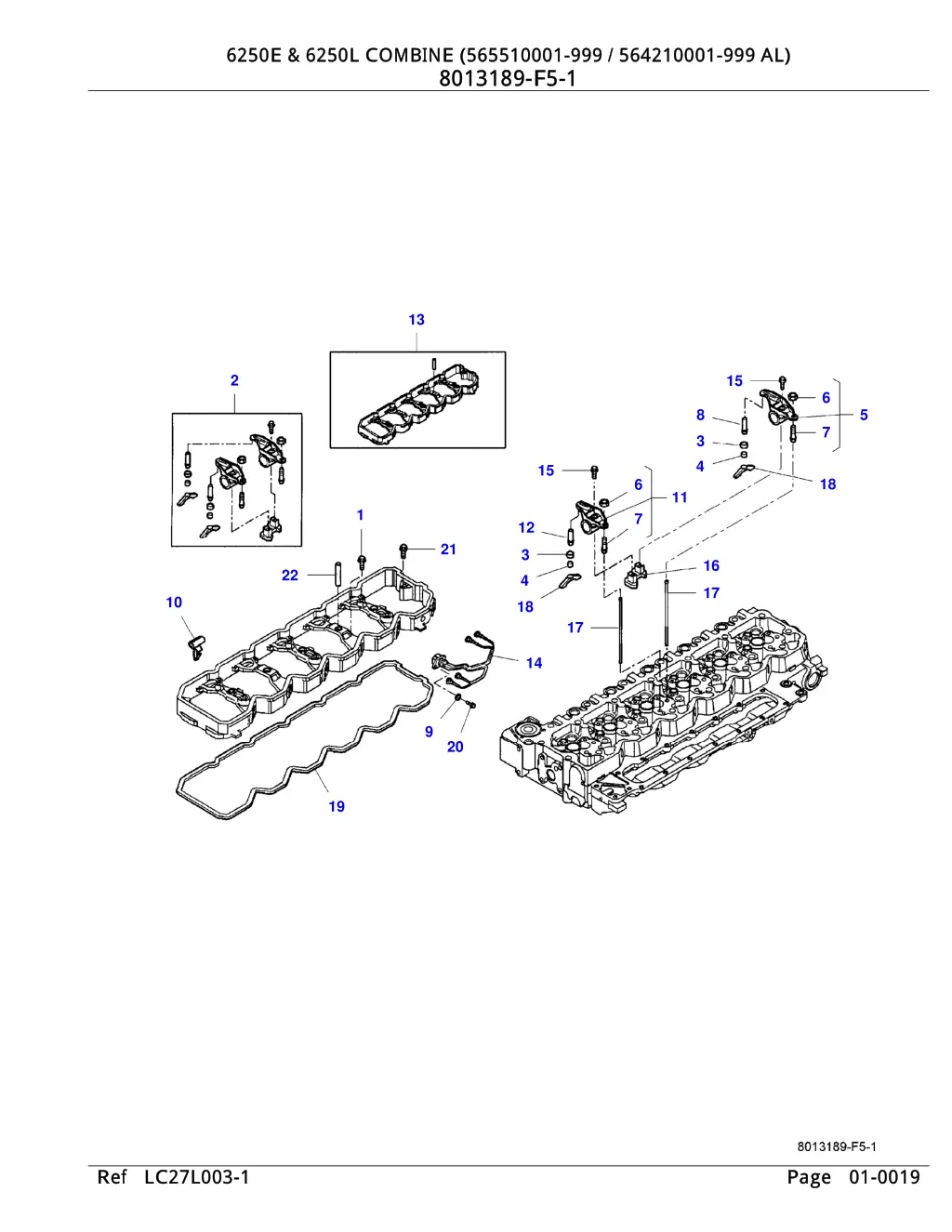 6250e 6250l combine 565510001 999 564210001 11