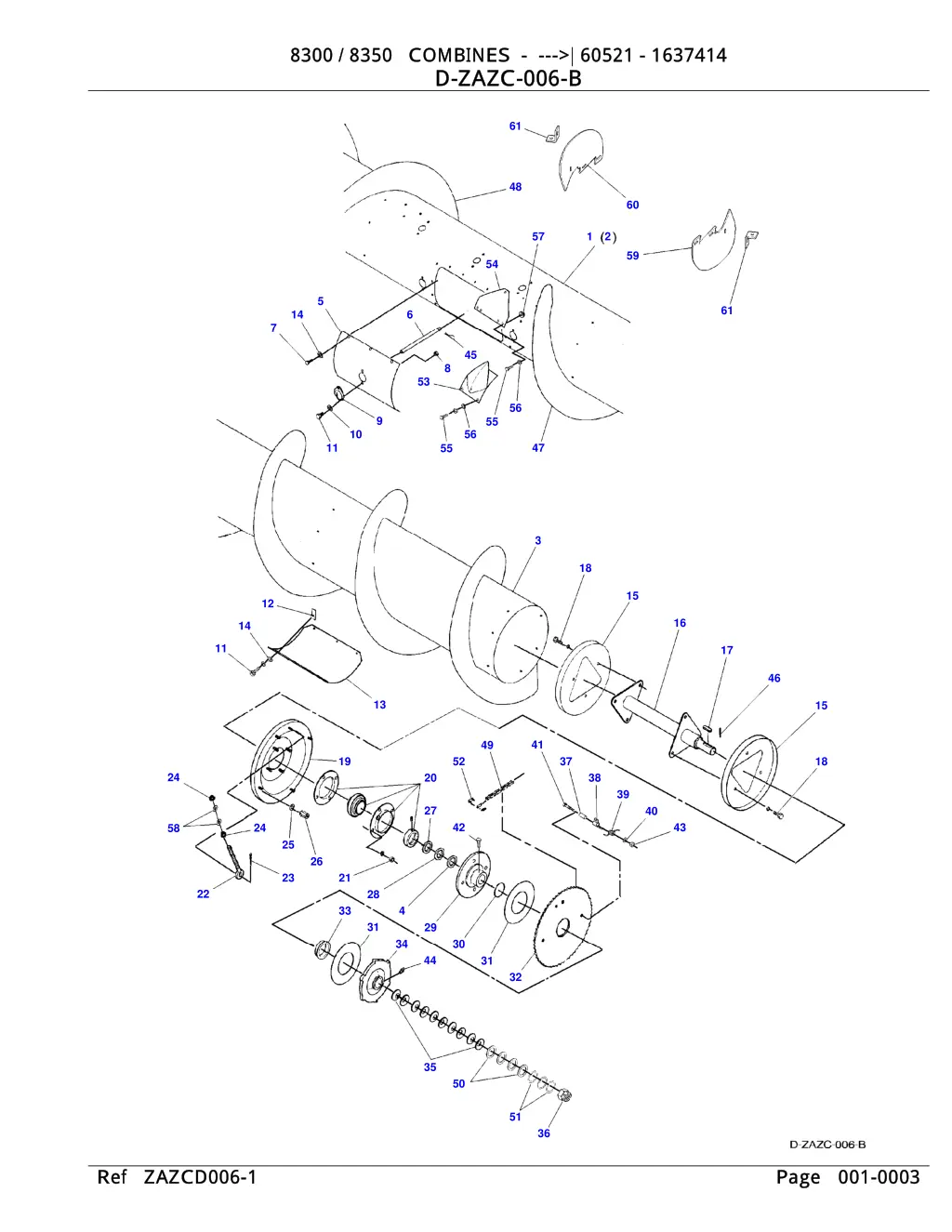 8300 8350 combines 60521 1637414 8300 8350 2