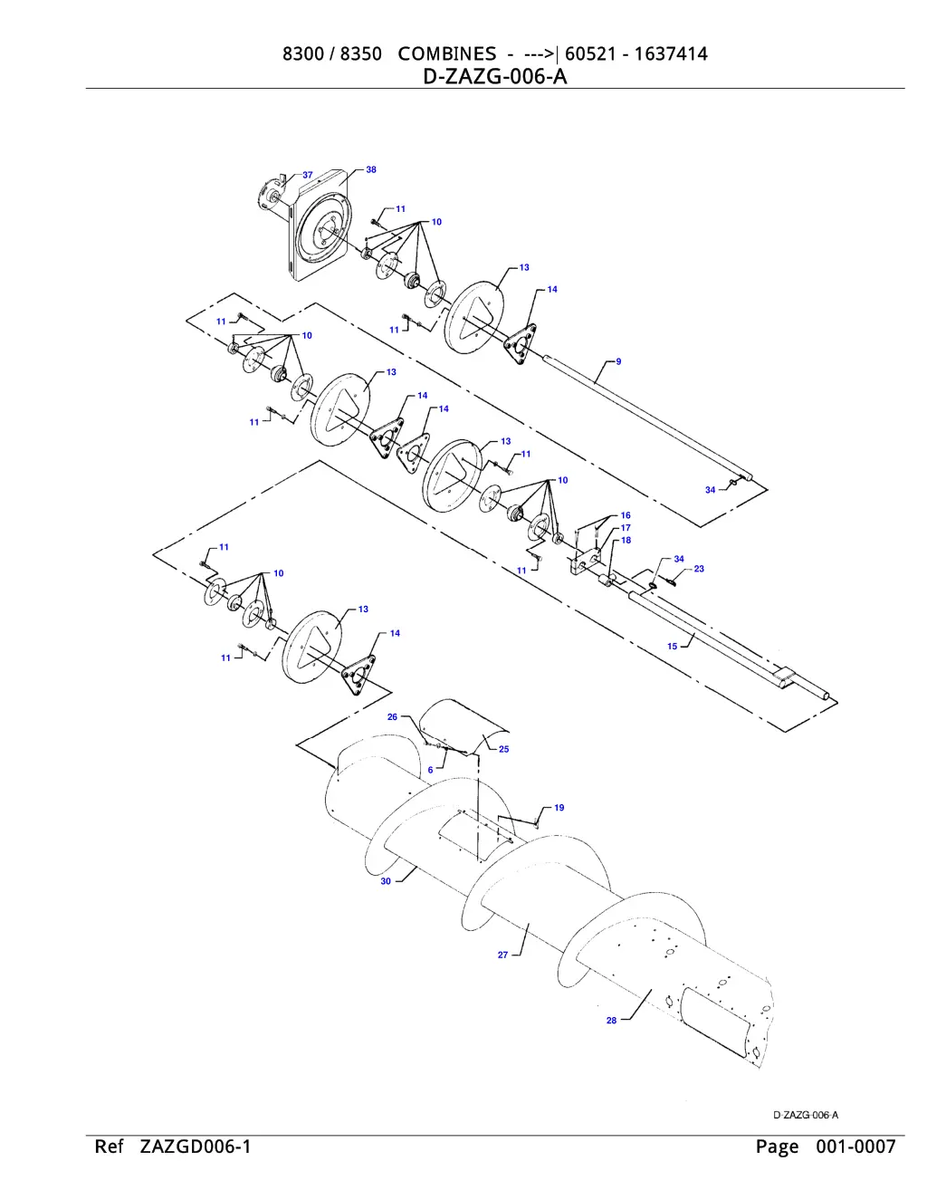 8300 8350 combines 60521 1637414 8300 8350 6