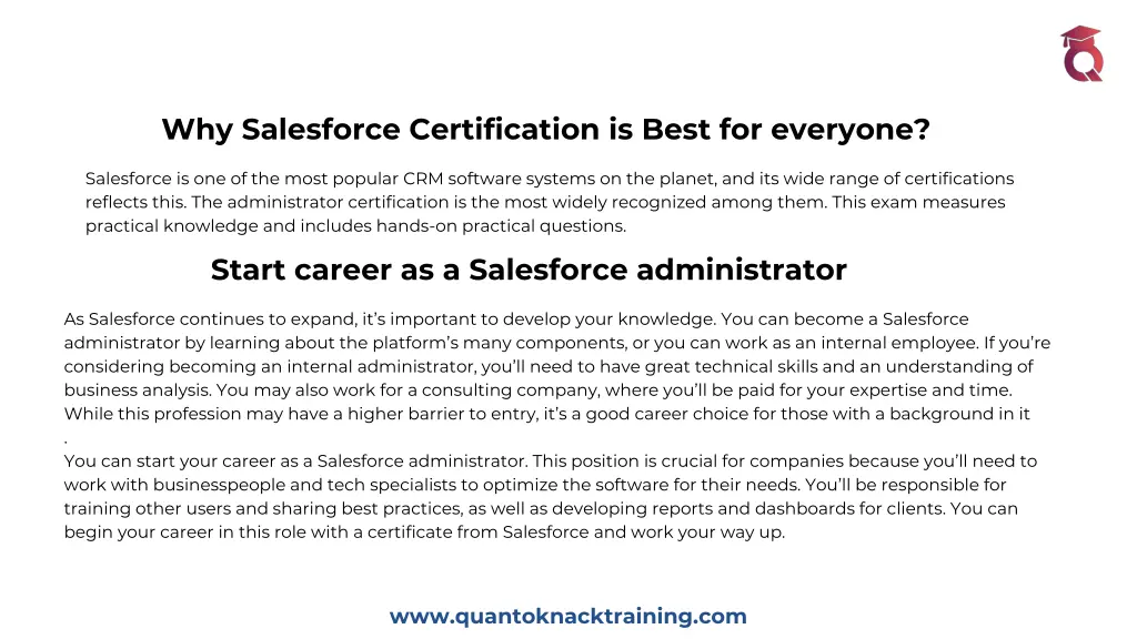 why salesforce certification is best for everyone