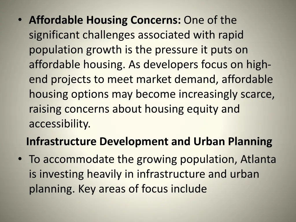 affordable housing concerns