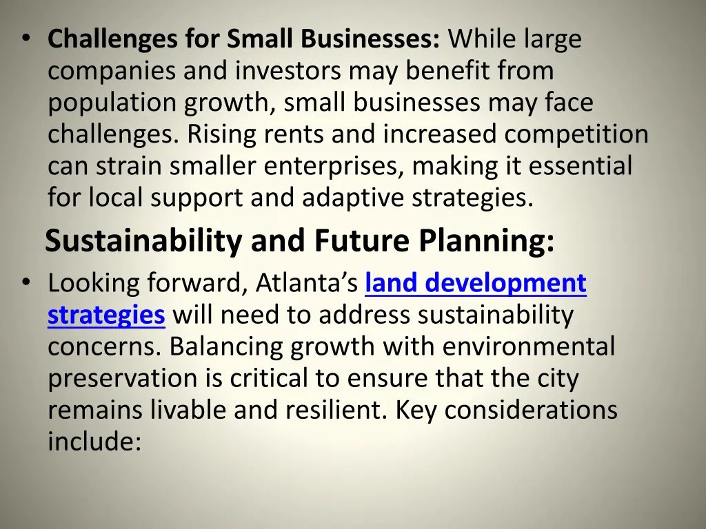 challenges for small businesses while large