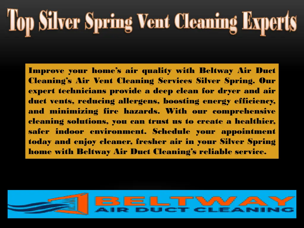 top silver spring vent cleaning experts 3