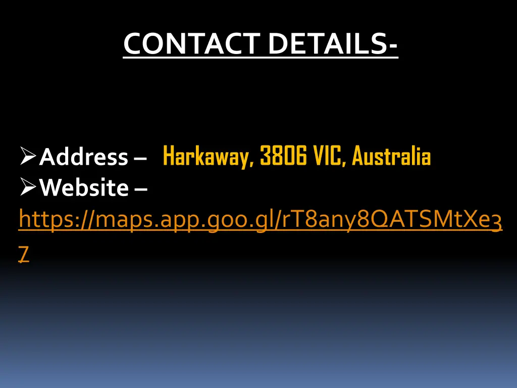 contact details