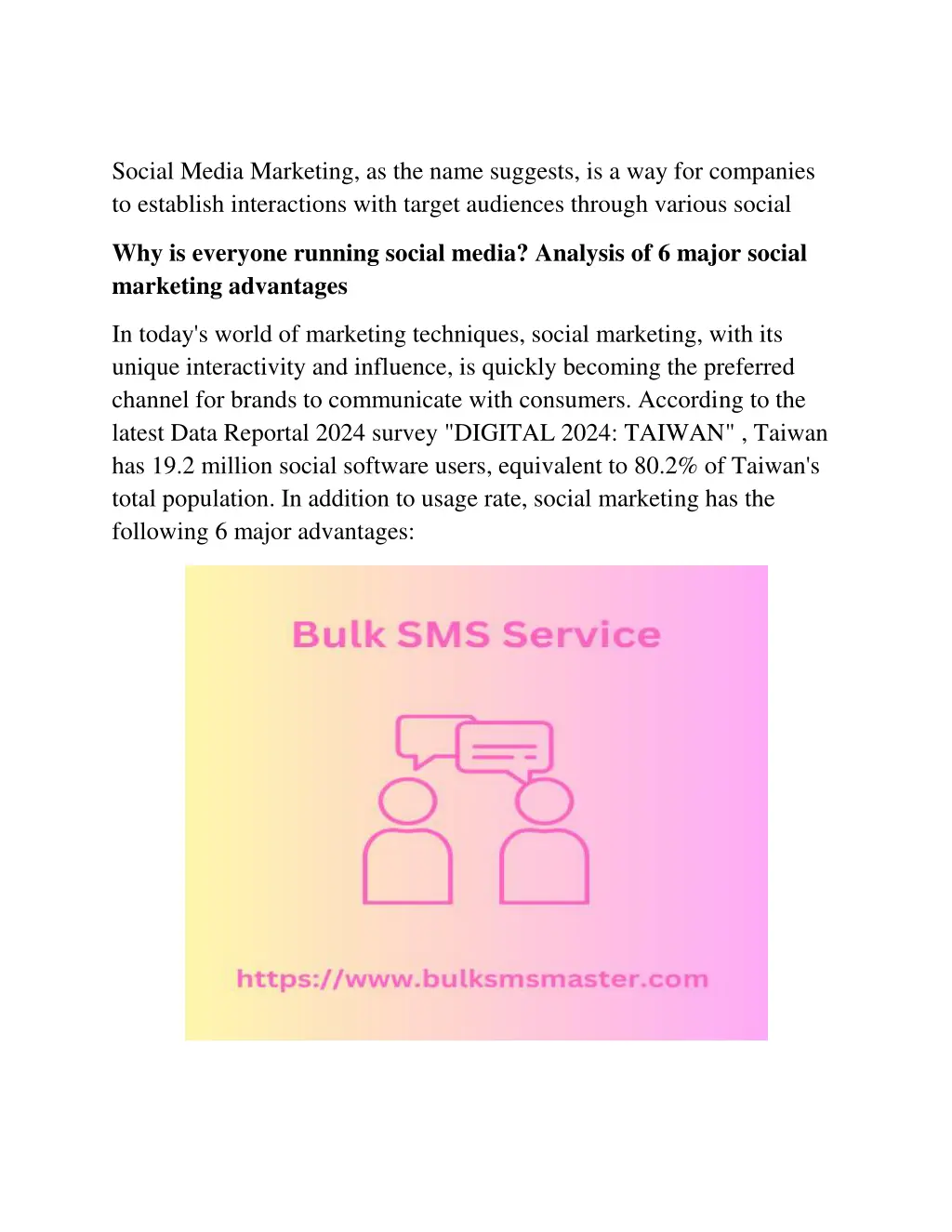 social media marketing as the name suggests