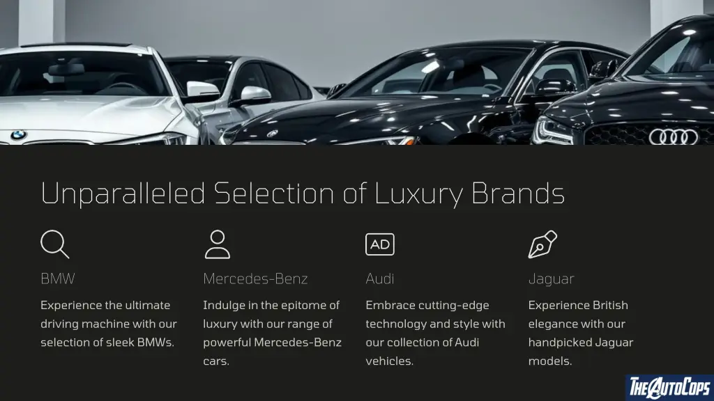 unparalleled selection of luxury brands