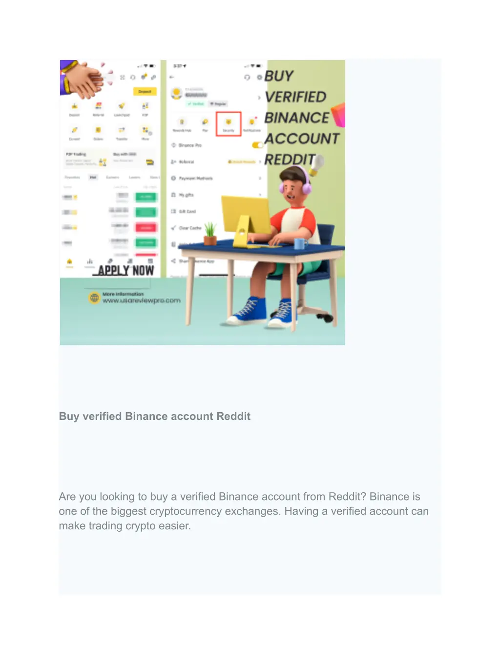 buy verified binance account reddit