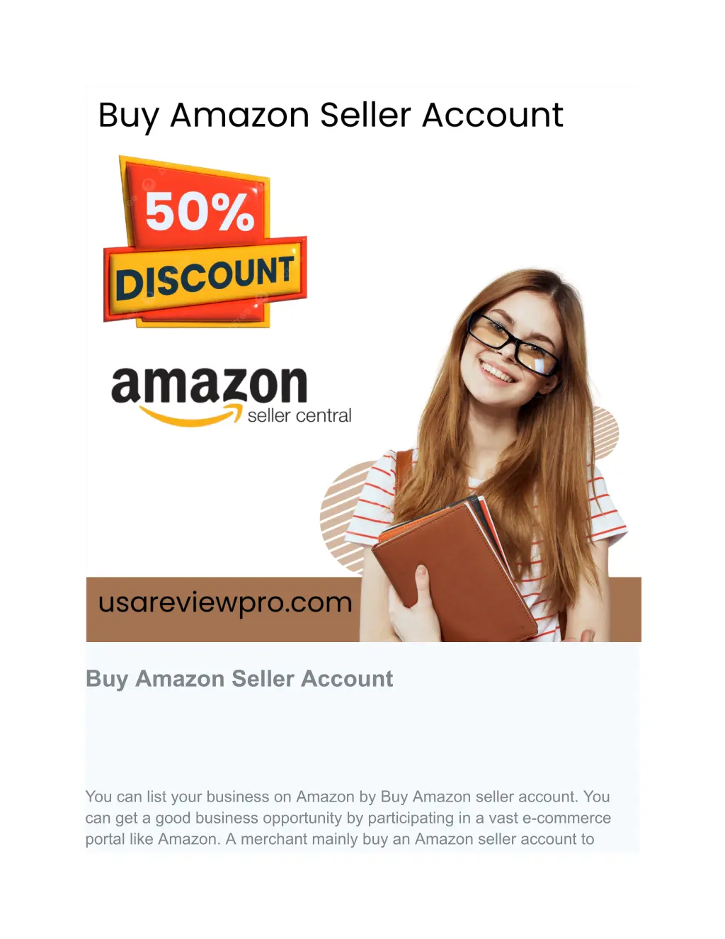 buy amazon seller account