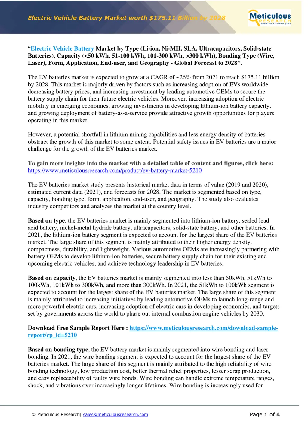 electric vehicle battery market worth 1