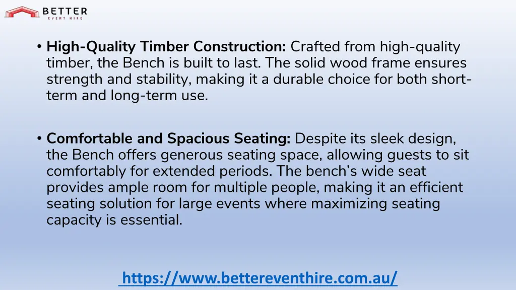 high quality timber construction crafted from