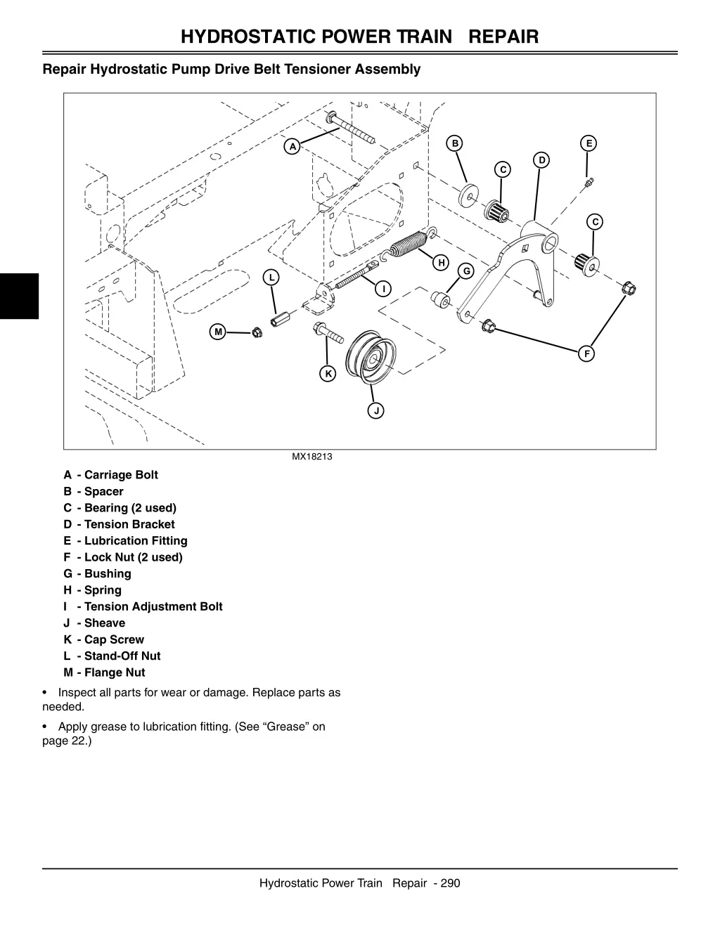 hydrostatic power train repair 5