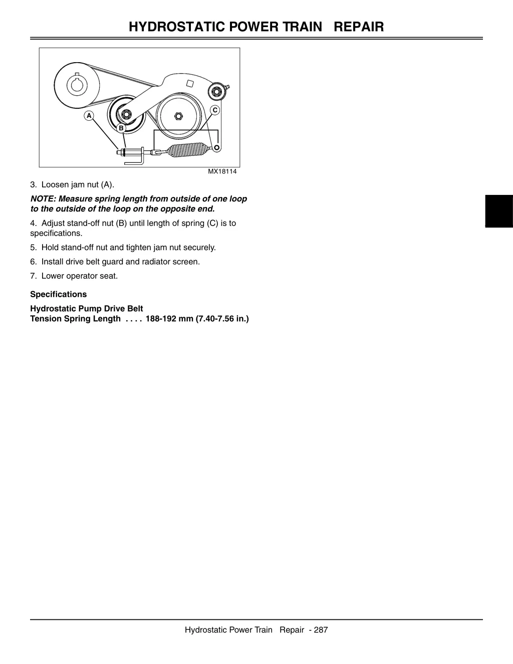 hydrostatic power train repair 2