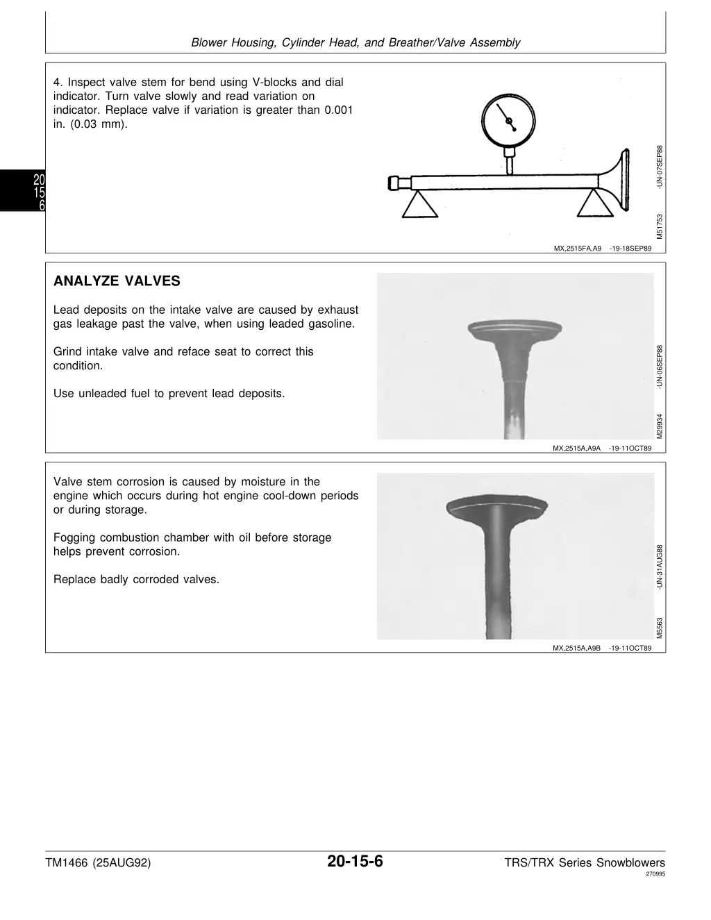 blower housing cylinder head and breather valve 2